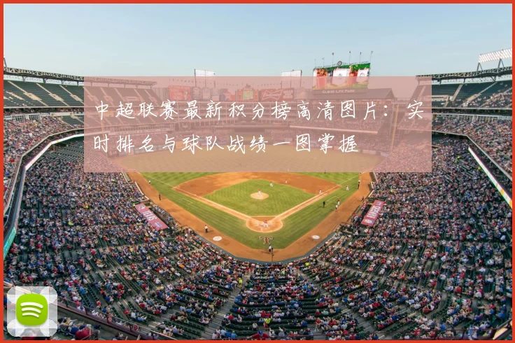 中超联赛最新积分榜高清图片:实时排名与球队战绩一图掌握